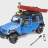 BRUDER 02529 - JEEP Wrangler Rubicon Unlimited Mit Kajak Und Figur -Kinderspielzeugladen Bruder 02529 Jeep Wrangler Rubicon Kajak