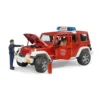 BRUDER 02528 - JEEP Wrangler Unlimited Rubicon Feuerwehr Set -Kinderspielzeugladen bruder 02528 jeep wrangler feuerwehr