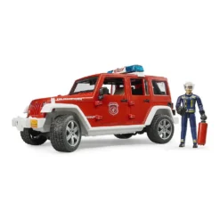 BRUDER 02528 - JEEP Wrangler Unlimited Rubicon Feuerwehr Set -Kinderspielzeugladen bruder 02528 jeep wrangler unlimited rubicon feuerwehr set