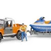BRUDER 02599 - Land Rover Defender Mit Water Craft Anhänger 1 BRUDER 02599 - Land Rover Defender Mit Water Craft Anhänger -Kinderspielzeugladen bruder 02599 land rover defender watercraft