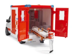 BRUDER 02676 - MB Sprinter Ambulanz Mit Fahrer Und Light - Sound Modul -Kinderspielzeugladen bruder 02676 mb sprinter ambulanz trage