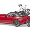 BRUDER 03485 - Roadster Mit 1 Rennrad Und Radfahrerin -Kinderspielzeugladen bruder 03485 roadster rennrad radfahrerin