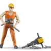 Bruder Bworld 60020 - Bauarbeiter Mit Zubehör 1 Bruder Bworld 60020 - Bauarbeiter Mit Zubehör -Kinderspielzeugladen bruder 60020 bauarbeiter