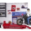 Bworld 62101 - Motorradwerkstatt Mit Figuren (Bruder) -Kinderspielzeugladen bruder 62101 motorradwerkstatt