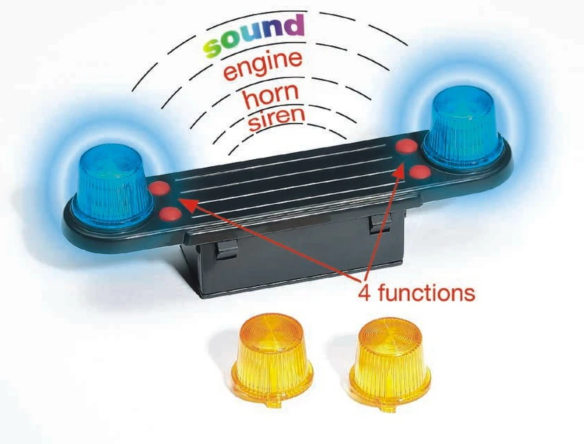 BRUDER 02801 - Zubehör: Light And Sound Modul (trucks) 3 BRUDER 02801 - Zubehör: Light And Sound Modul (trucks)