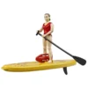 Bruder Bworld 62785 - Bworld Life Guard Mit Stand Up Paddle -Kinderspielzeugladen bworld 62785 life guard stand up paddle