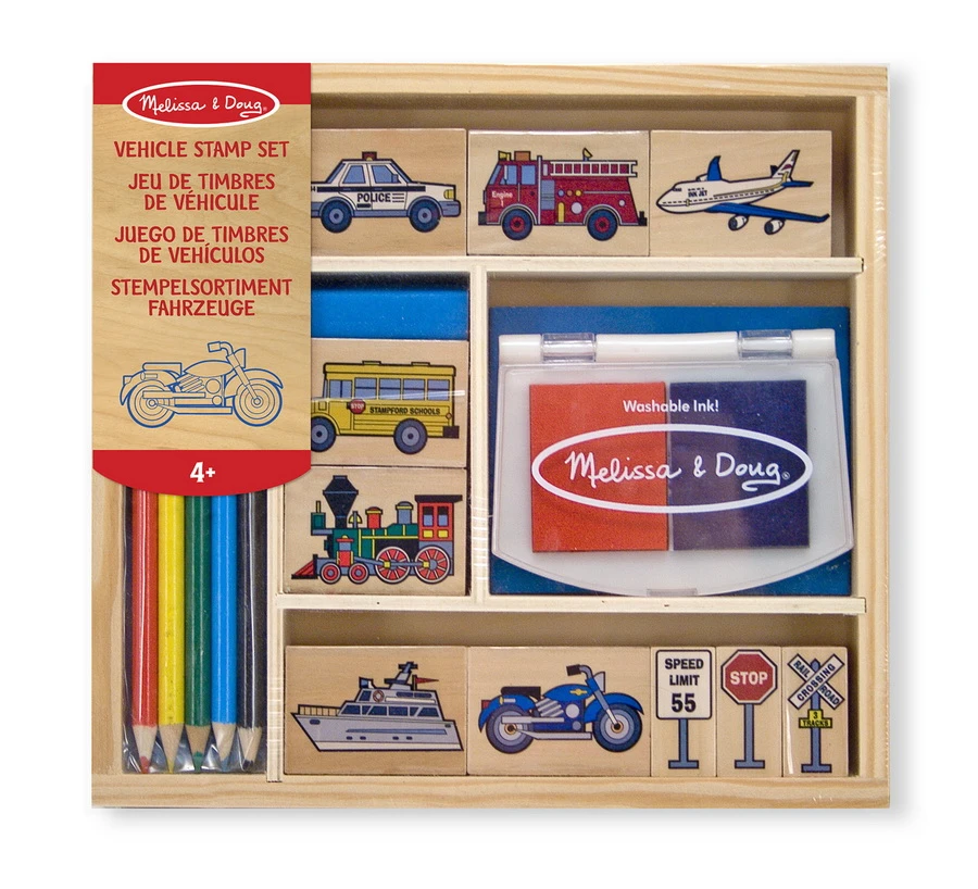 Melissa & Doug Stempelset Fahrzeuge 3 Melissa & Doug Stempelset Fahrzeuge